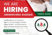 Administrative Assistant for BBS Project at Hazira Surat